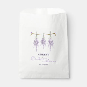 Bolsa De Papel Ducha de novia colgando flor de hierba de lavanda