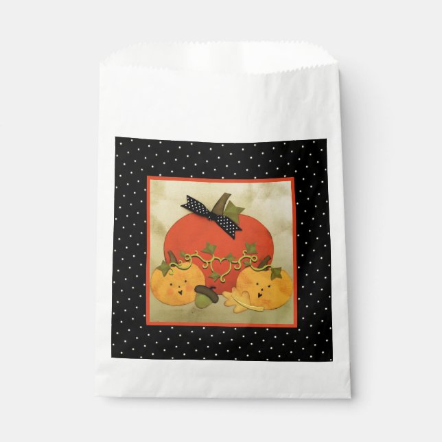 Bolsa De Papel Ducha de novia de Halloween de octubre (Anverso)