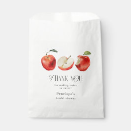 Bolsa De Papel Ducha de novia de manzanas rojas