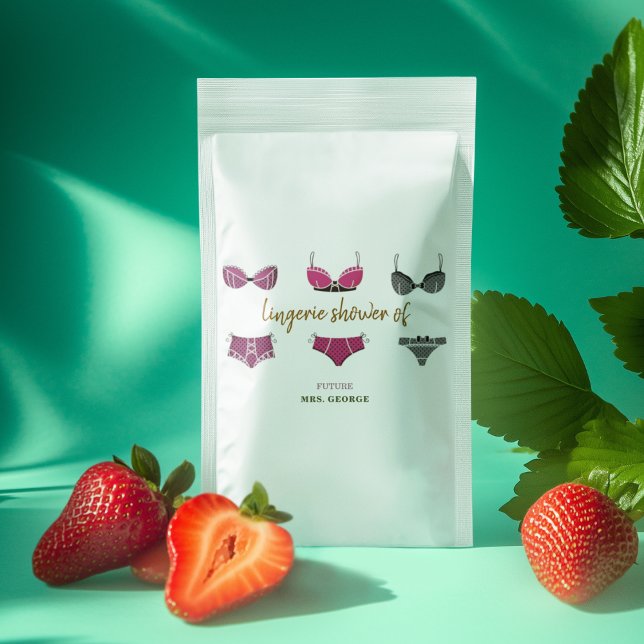 Bolsa De Papel Ducha de Novia de Ropa Interior (A lovely touch for lingerie shower favors)