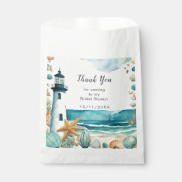 Bolsa De Papel Ducha de novia del faro náutico