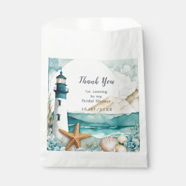 Bolsa De Papel Ducha de novia faro náutico