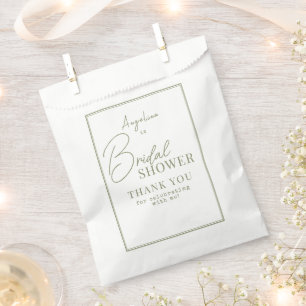Bolsa De Papel Ducha de novia Favor Bags en un estilo suave y ele