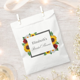 Bolsa De Papel Ducha de Novia Floral Tradicional