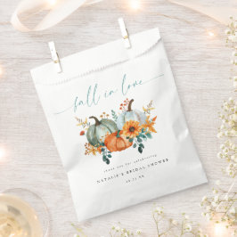 Bolsa De Papel Ducha de Novia Otoñal Caprichosa con Calabaza y Am