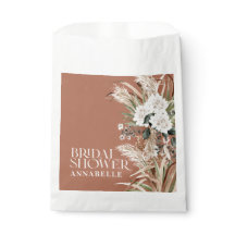 Ducha de novia pampas pasto moderno fiesta de boho