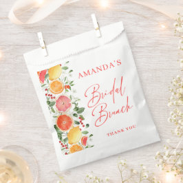 Bolsa De Papel Ducha de novias de Cítricos Florales Brillantes Fe