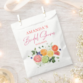Bolsa De Papel Ducha de novias de Cítricos Florales Brillantes Fe