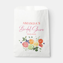 Bolsa De Papel Ducha de novias de Cítricos Florales Brillantes Fe