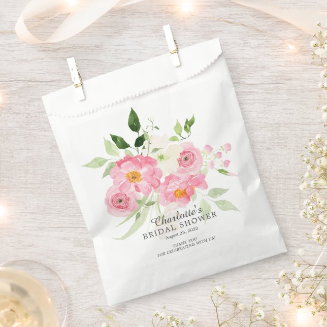 Bolsa De Papel Ducha de novias floral de primavera floreciente (Cortado)