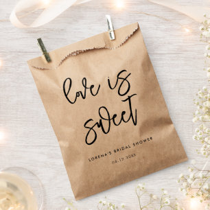 Bolsa De Papel Ducha de novias moderna y contemporánea