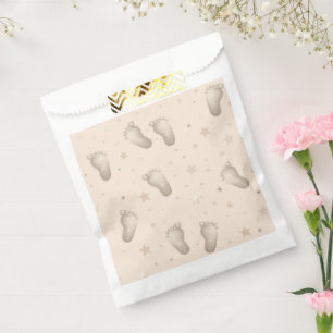 Bolsa De Papel Ducha de Pies de Bebé