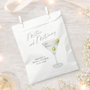 Bolsa De Papel Ducha martinis y marrimonia