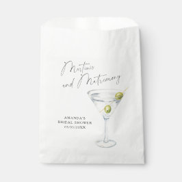 Bolsa De Papel Ducha martinis y marrimonia