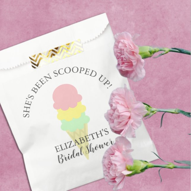 Bolsa De Papel Ducha nupcial con crema de hielo (Subido por el creador)