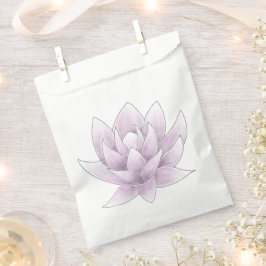 Bolsa De Papel Ducha nupcial Elegante Lotus Rosa