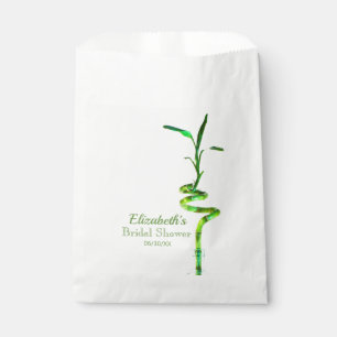 Bolsa De Papel Ducha nupcial minimalista espiral favorita afortun