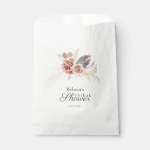 Bolsa De Papel Ducha nupcial Pampas Grass Tan Terracotta