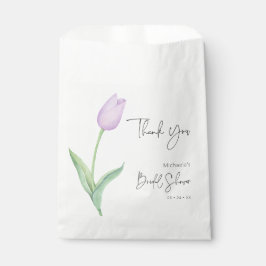 Bolsa De Papel Ducha nupcial Tulipita Solo