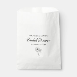 Bolsa De Papel Ducha Tropical Bridal Ducha Moderno Elegante Palme