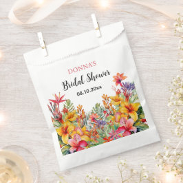 Bolsa De Papel Ducha tropical luau hawaiana para novias