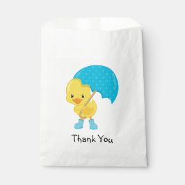 Bolsa De Papel Ducky con el paraguas gracias