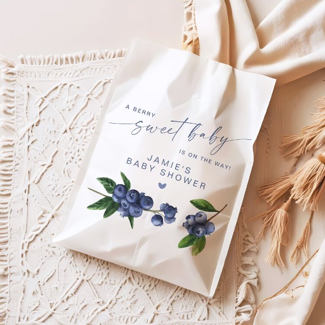 Bolsa De Papel Dulce Bebé Arándano Fiesta de Bienvenida (Subido por el creador)