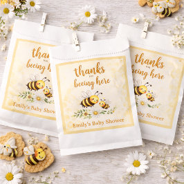 Bolsa De Papel Dulce como puede ser la ducha de bebé abeja