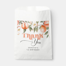 Bolsa De Papel Dulce como un cumpleaños de melocotón gracias