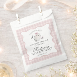 Bolsa De Papel Dulce Cumpleaños Fantasmita Pastel Rosa