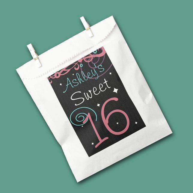 Bolsa De Papel Dulce fiesta de cumpleaños 16 (Subido por el creador)