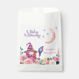 Bolsa De Papel Dulce Flower Witch Cauldron Baby Brewing Shower