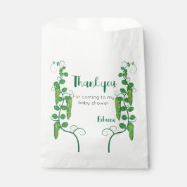 Bolsa De Papel Dulce guisante ducha de bebé Favor Bags