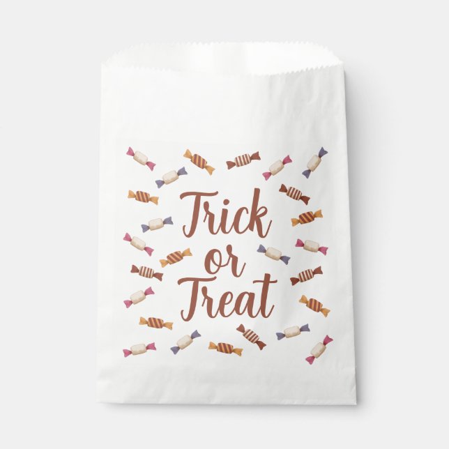 Bolsa De Papel Dulce o truco (Anverso)