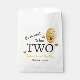 Bolsa De Papel Dulce Para Ser Dos Cumpleaños Abejas Colmena