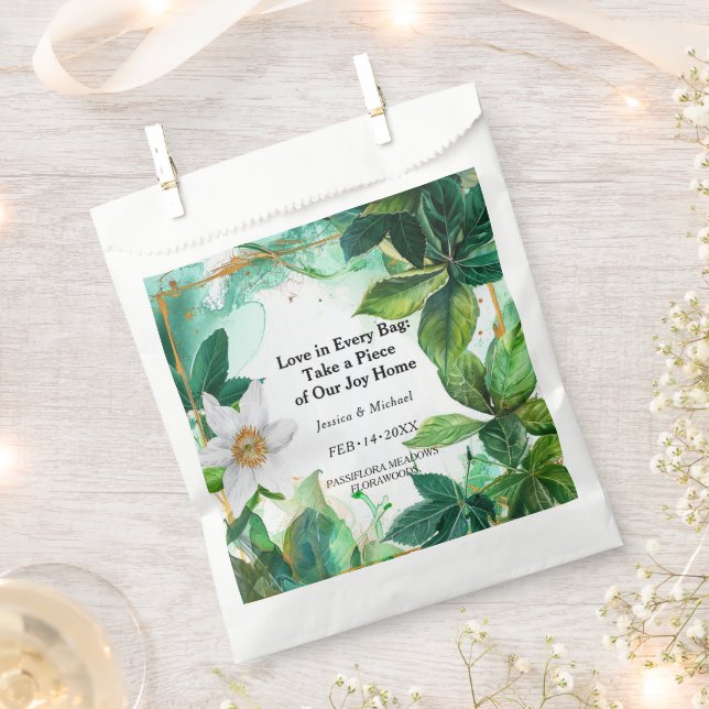 Bolsa De Papel 💍 Dulce Serenidad de Passiflora  (Cortado)