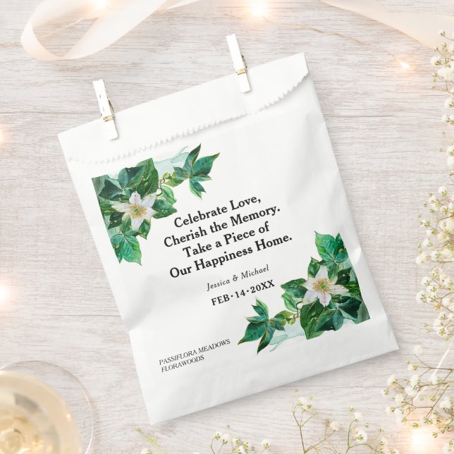 Bolsa De Papel 💍 Dulce Serenidad de Passiflora  (Cortado)