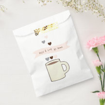 Dulces de boda de café para llevar granos de café