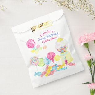 Bolsa De Papel Dulces dulces y golosinas Cumpleaños Personalizad
