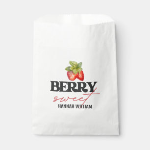 Bolsa De Papel Dulces Fresas para Baby Shower