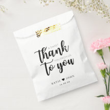 Dulces gracias de nosotros a tu Boda