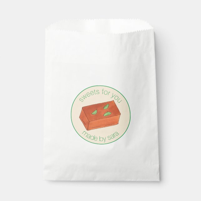 Bolsa De Papel Dulces Indios Mithai Caseros Mysore Pak (Anverso)