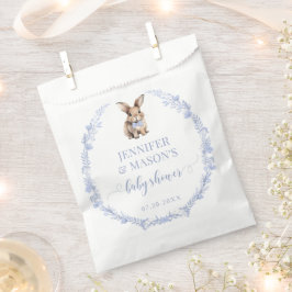 Bolsa De Papel Duste azul lindo conejo Pascua bebé ducha