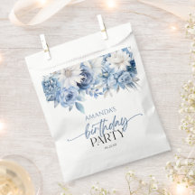 Dusty Blue Floral Flowday Party