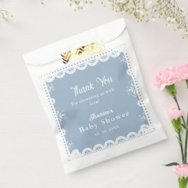 Bolsa De Papel Dusty Blue niño mexicano ducha de bebé papel picad