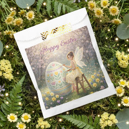 Bolsa De Papel Easter Fairy Painting Egg Spring