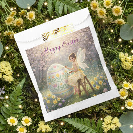 Bolsa De Papel Easter Fairy Painting Egg Spring