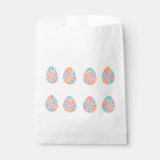 Bolsa De Papel Easter Tie-Dye eggs mid-tone soft pattern (Anverso)
