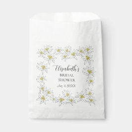 Bolsa De Papel Edelweiss Wildflower Cottagecore Bridal Shower