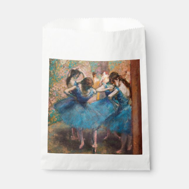 Bolsa De Papel Edgar Degas - Bailarinas de azul (Anverso)